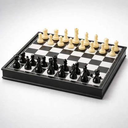 Mini Juego De Ajedrez Plegable Tablero Magnético Educativo