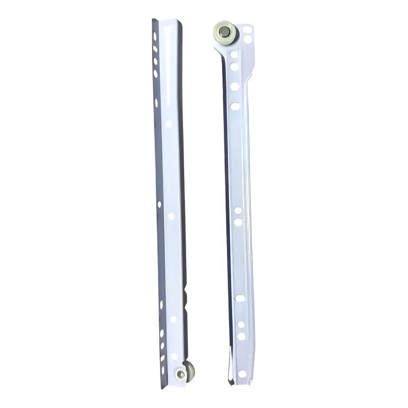 Pack 2 Corredera O Riel Blanco Para Cajón 60 Cm Blanco