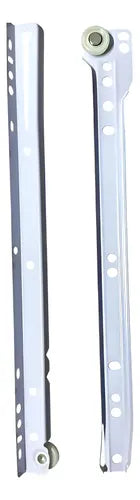 Pack 2 Corredera O Riel Blanco Para Cajón 60 Cm Blanco