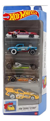 Hot Wheels Hw Drag Strip Pack X5 Mattel Premium Color Blanco