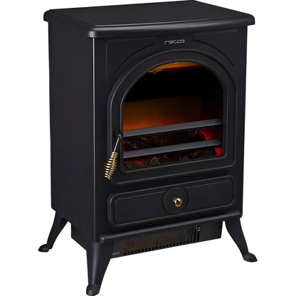 Estufa Eléctrica Recco Chimenea Eléctrica Ptc 1800w Negro