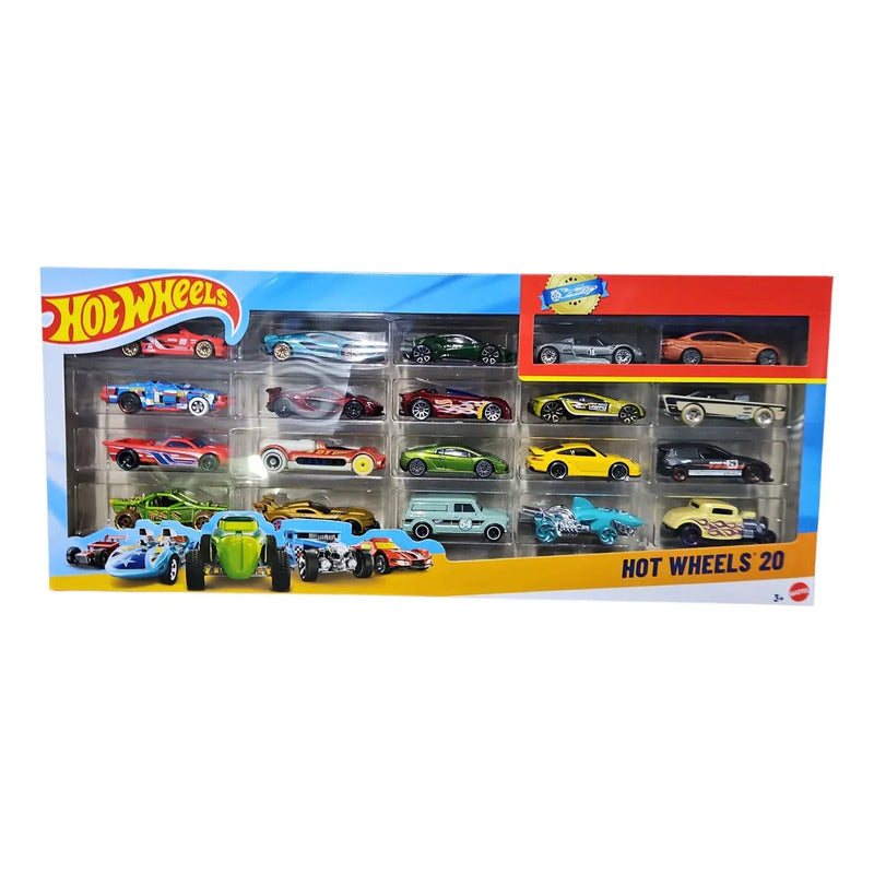 Hot Wheels Pack De 20 Autos Coleccionables 1:64 Vario