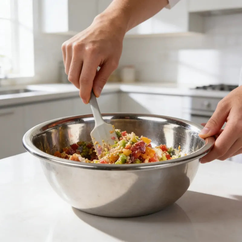 Bowl Acero Inoxidable Ensaladas Cocina Reposteria 60cm Plateado