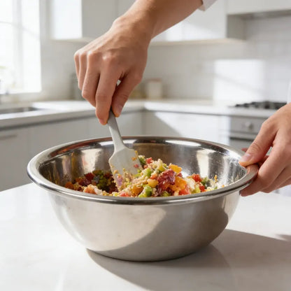 Bowl Acero Inoxidable Ensaladas Cocina Reposteria 60cm Plateado