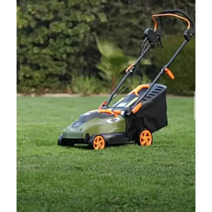 Cortadora De Pasto Eléctrica 1400 W Bauker Verde/naranja