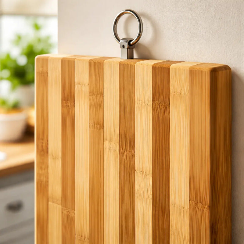 Tabla Bambú Rectangular 40x30x1.7 Para Picar Liso Generico Bambú