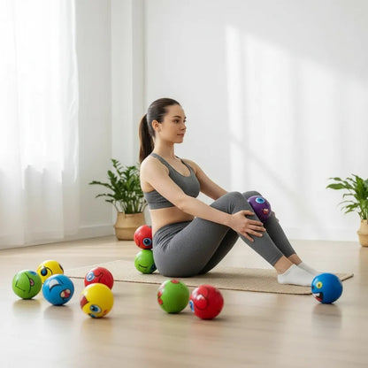 Pack 12 Pelota Espuma 7cm Antiestress Terapia Emogi Monstruo Varios