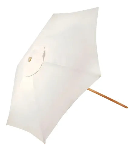 Quitasol Madera 2.5x2.25 Metros Blanco Marca Just Home Colle