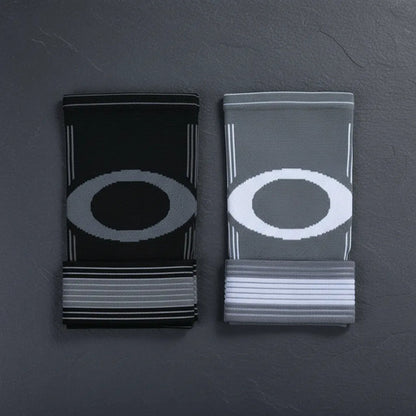 Rodillera De Compresión Con Fibra Elastica Con Velcro Gris Y Negro S/xl