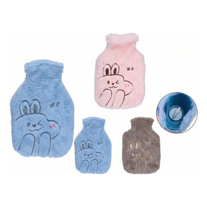Guatero Con Funda Polar De Diseños Bolsa Agua Caliente 1lts
