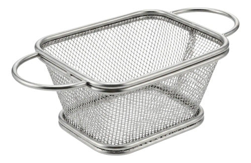 Canasto Canastillo Freidor Papas Fritas 9x10 Cm Cesta Metal