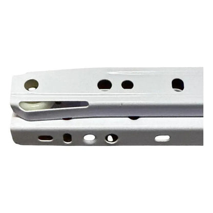 Pack 2 Corredera O Riel Blanco Para Cajón 45 Cm Blanco