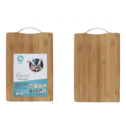 Tabla Bambú Rectangular 40x30 Cm Para Picar Lisa Bambú