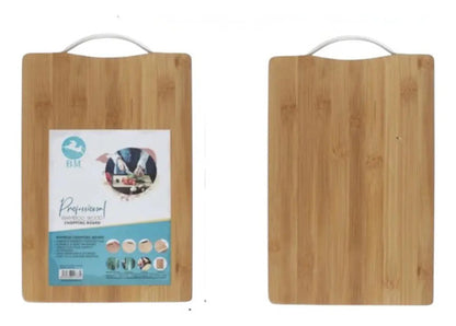 Tabla Bambú Rectangular 40x30 Cm Para Picar Lisa Bambú