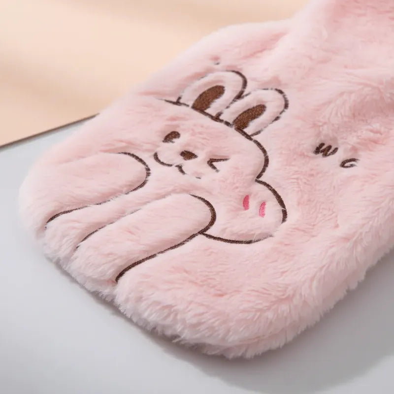 Guatero Con Funda Polar De Diseños Bolsa Agua Caliente 1lts