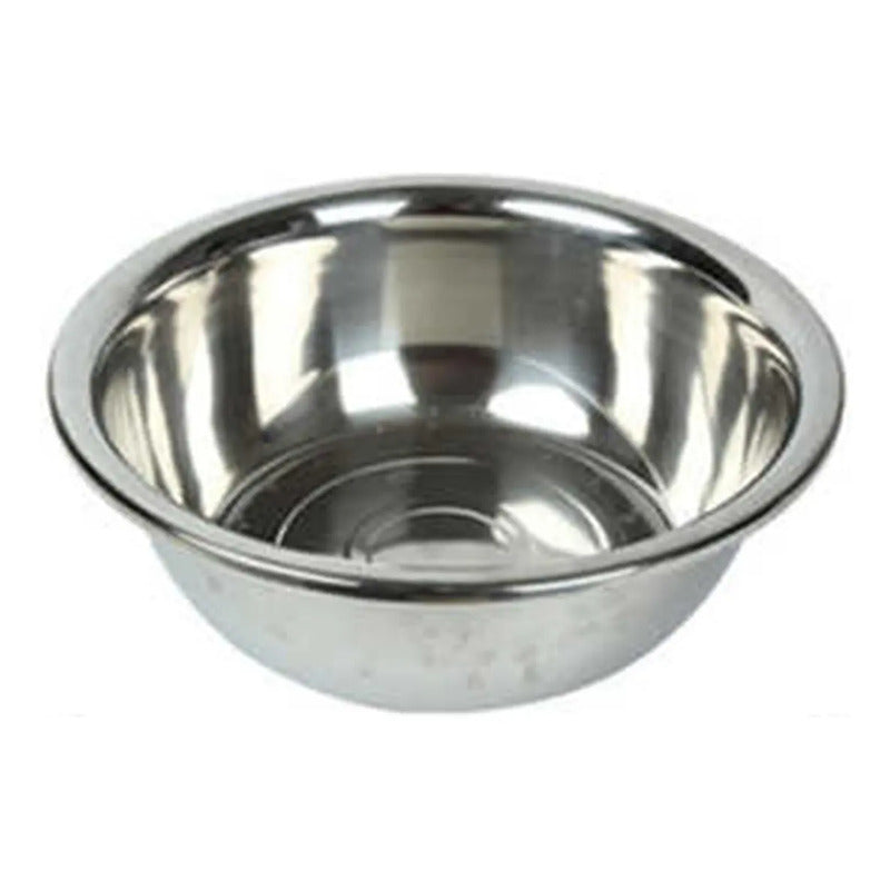 Bowl Profundo Grande En Acero Inoxidable 55cm Reposteria Color Plateado