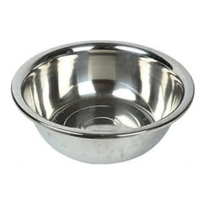 Bowl Profundo Grande En Acero Inoxidable 55cm Reposteria Color Plateado