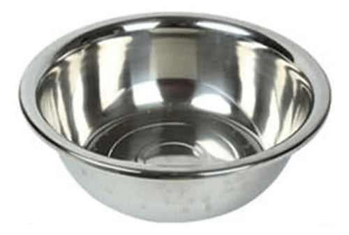 Bowl Profundo Grande En Acero Inoxidable 55cm Reposteria Color Plateado
