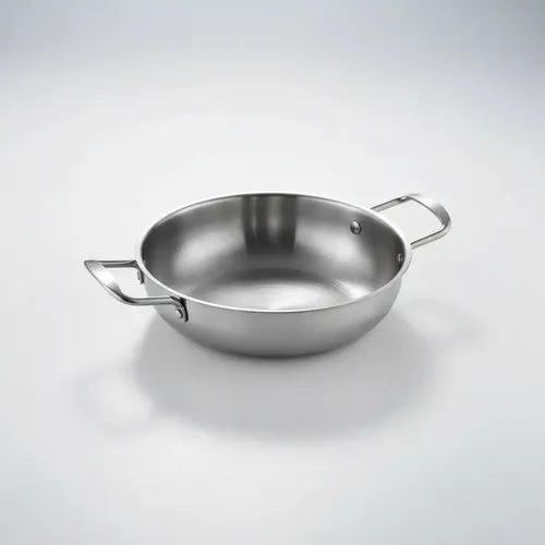 Sartén Coreana De Acero Inoxidable 18cm Con Dos Orejas Acero Inoxidable