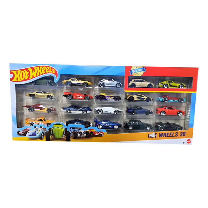Hot Wheels Pack De 20 Autos Coleccionables 1:64 Vario