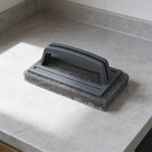 Esponja Para Limpieza De Parrillera Con Asa Gris Oscuro