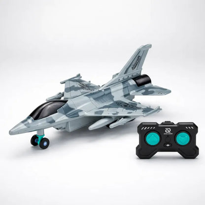 Avion F16 Combate Juguete Con Control Remoto Blanco