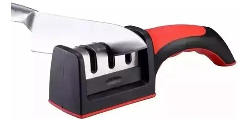 Afilador De Cuchillos Tijeras De 3 Filos De Acero Inoxidable