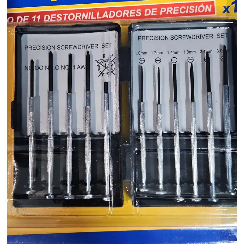 Juego De Atornilladores Precisión 11 Piezas