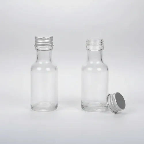 Pack 12 Frascos De Vidrio Ideal Para  Aceite O Esencias Vidrio