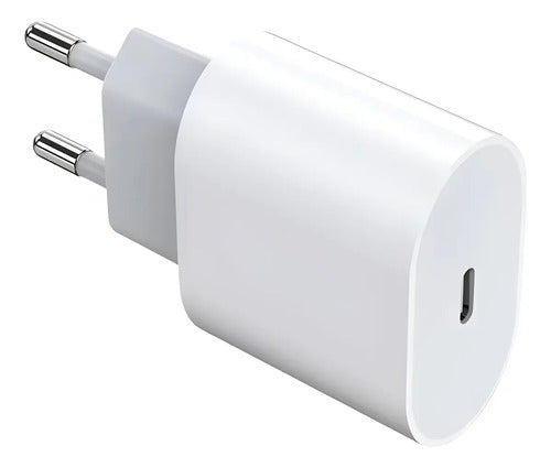 Adaptador Enchufe Usb C 35w Compatible Para iPhone Blanco