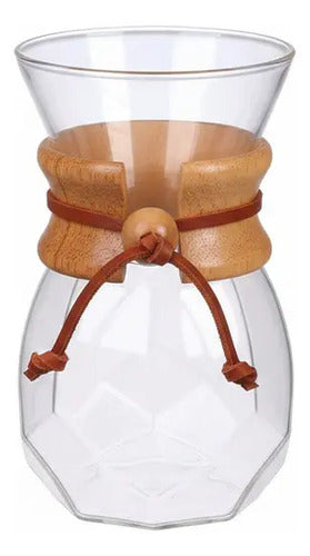 Cafetera Chemex 400ml Con Collar De Madera Blanco