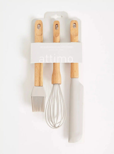 Set 3 Utensilios Repostería Gris