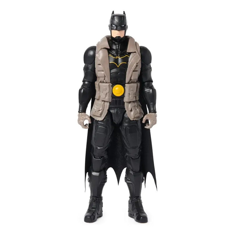 Figura De Accion Dc Comics Batman 30cm Gris-marrón