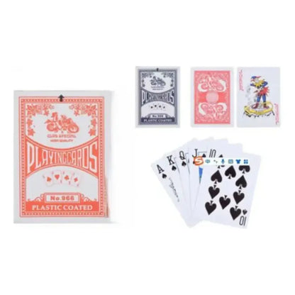 Baraja De Cartas De Poker Con Núcleo Gris 290g Blanco Varios