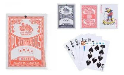 Baraja De Cartas De Poker Con Núcleo Gris 290g Blanco Varios