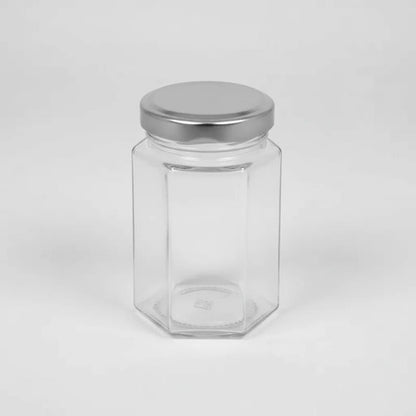 Pack 12 Botella Hexagonal 380 Ml Compacta Vidrio