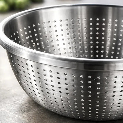Colador Escurridor Acero Inoxidable 38cm Pasta Cocina Acero Inoxidable