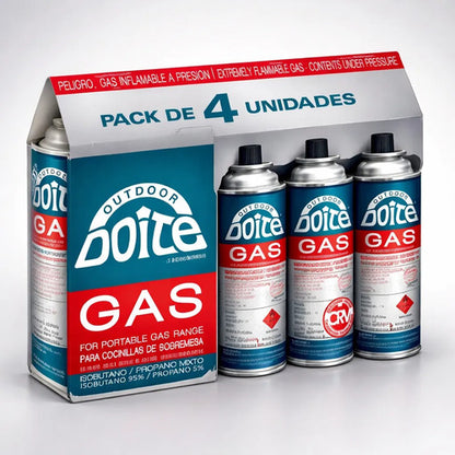 Pack De Gas Para Cocinillas 4 Unidades