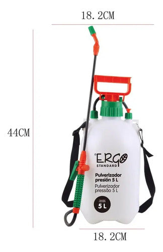 Ergo Pulverizador Manual 5 Litros Blanco