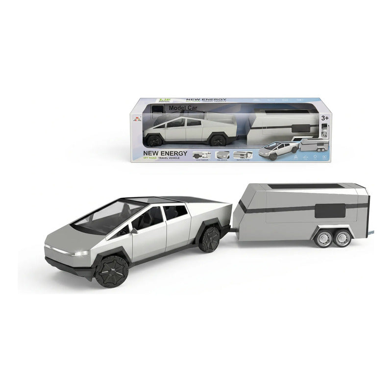 Tesla Cybertruck Remolque Juguete Para Niños