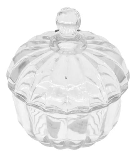 Azucarera De Vidrio Genérica Para Mesa Y Cocina 10cm X 8.5cm Vidrio