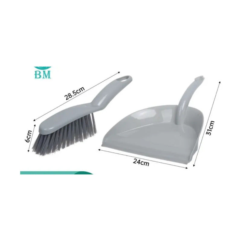Set De Pala Recogedora De Basura Gris Claro