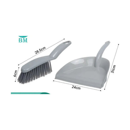 Set De Pala Recogedora De Basura Gris Claro