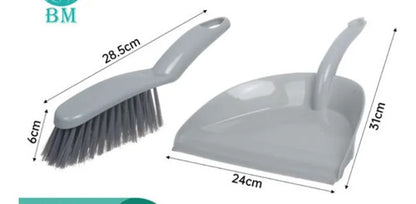 Set De Pala Recogedora De Basura Gris Claro