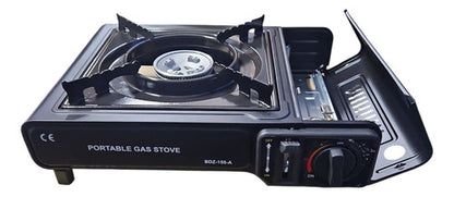 Cocinilla A Gas Portátil Camping Con Maleta Encendido Automá
