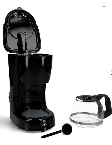 Cafetera Por Goteo Nex Cf-650 4 Tazas 600ml Negra Automática Negro