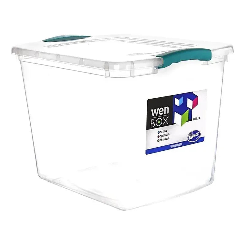 Caja Organizadora  28 Lts Caja Multiusos Transparente Transparente
