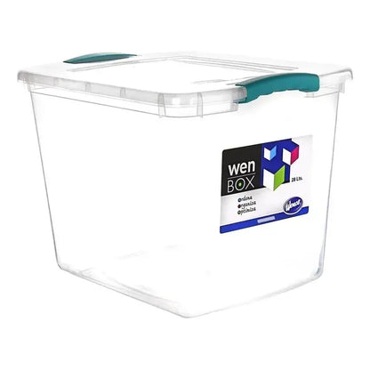 Caja Organizadora  28 Lts Caja Multiusos Transparente Transparente