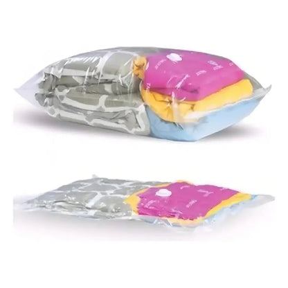Pack 12 Bolsas 50x60 Al Vacio Comprimir Ropa Ahorra Espacio