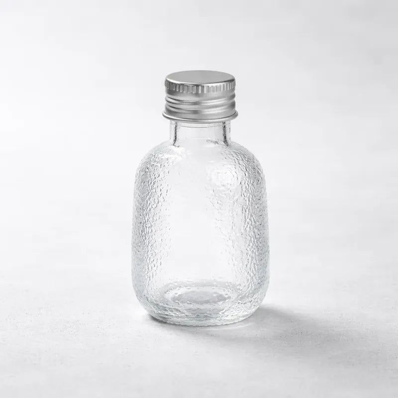 Pack 12 Botellas De Vidrio 50ml Tapa Aluminio Vidrio